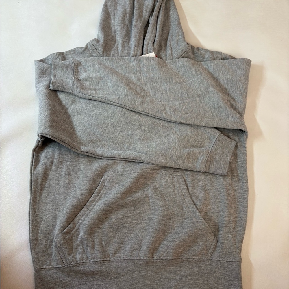 Top of the World Gray Hoodie with Red Accents - Picture 3 of 3
